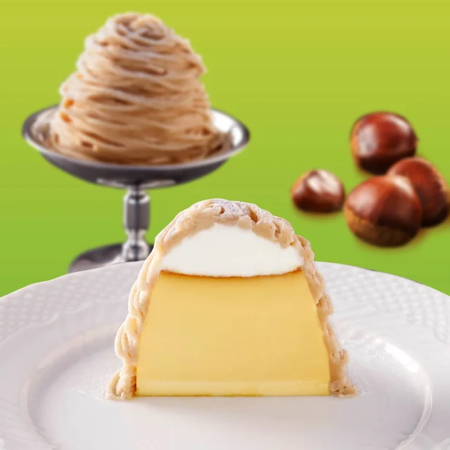 『プリンに恋して』の「絞りモンブランプリン」