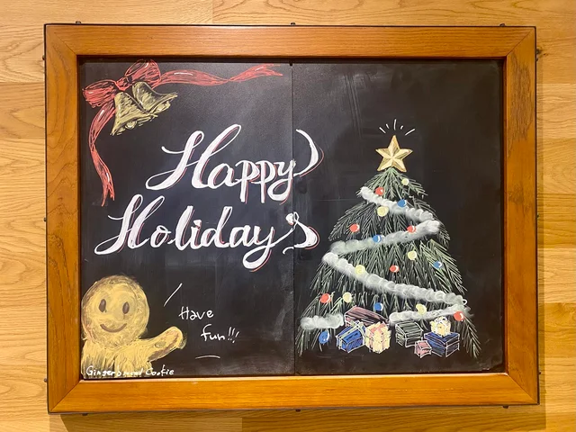 スタバの黒板アート、チョークアート