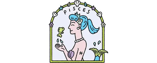 魚座のイラスト