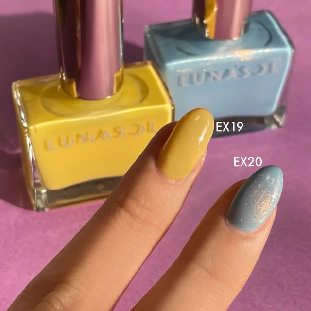 ルナソル LUNASOL ネイルポリッシュ EX19・EX20¥2200 EX19Biid's Carol EX20Mermaid Harp 春コスメ 新作コスメ
