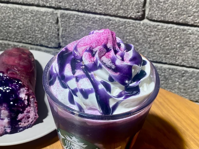 2022年スタバハロウィン。新作「パープル ハロウィン フラペチーノ」