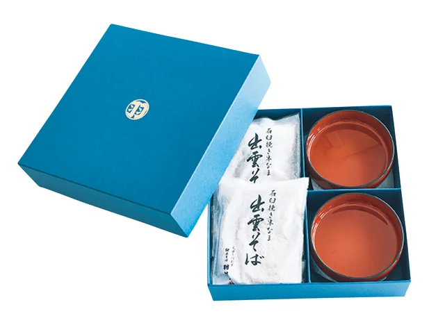 島根県のおすすめお取り寄せグルメ「献上そば羽根屋」の出雲そば、パッケージ