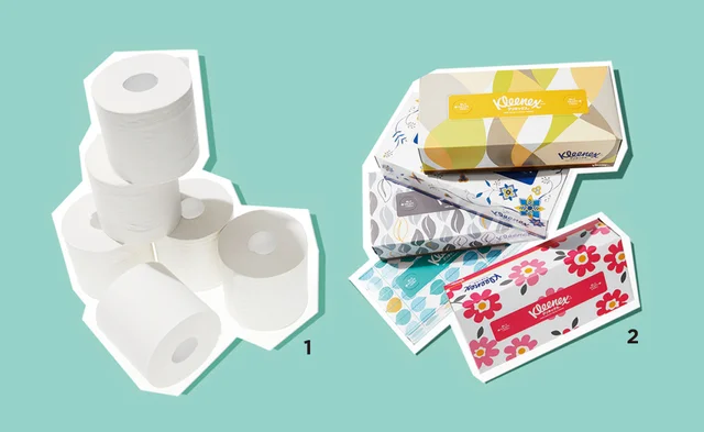 180組×５箱 クリネックス 北欧デザイン￥459（価格は編集部調べ）／日本製紙クレシア