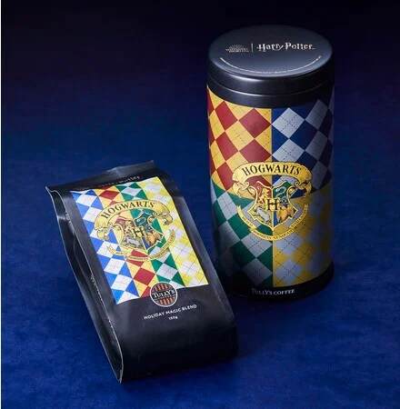 タリーズ×『ハリー・ポッター』コラボグッズ、「キャニスター缶・ホリデーマジックブレンド （ホグワーツ）」