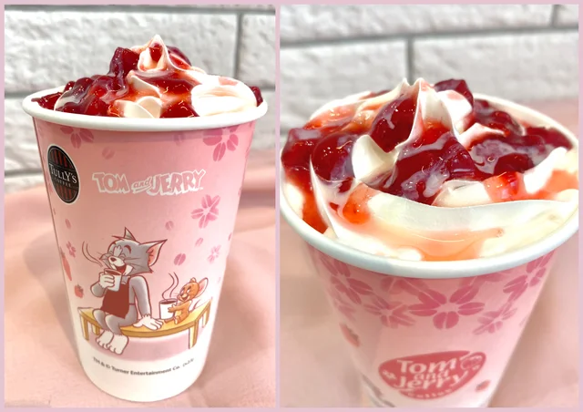 タリーズ「トムとジェリー &TEA 桜香る苺ロイヤルミルクティー」