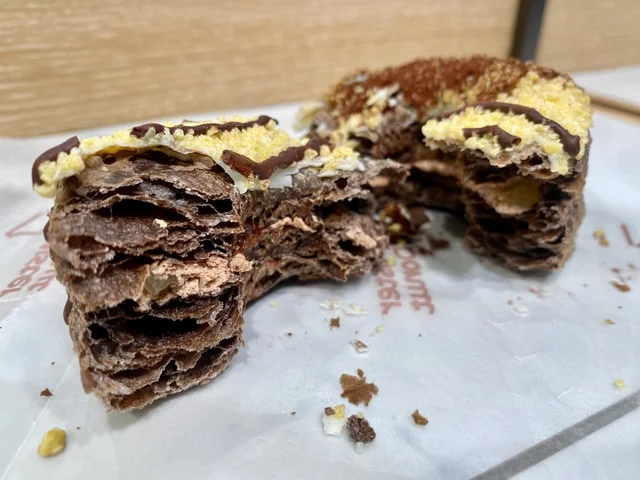 ミスド、ヨロイヅカ式ドーナツ、バナーヌ断面