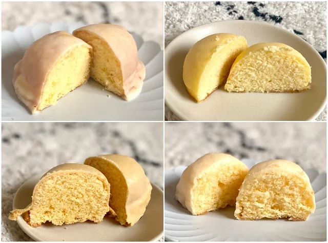 広島県アンテナショップ『TAU』で見つけた絶品レモングルメ/「レモンケーキ詰め合わせ」それぞれの断面