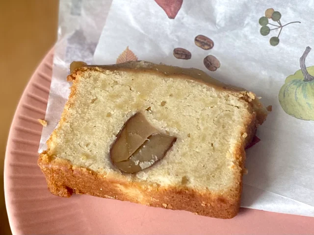 スタバ新作「マロンパウンドケーキ」