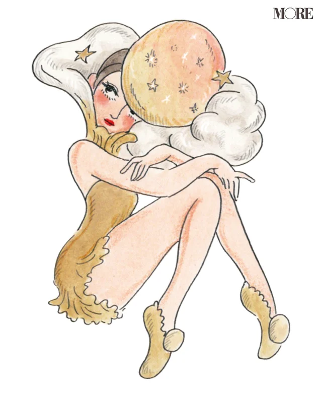 満月タイプをイメージしたイラスト【星ひとみの天星術】