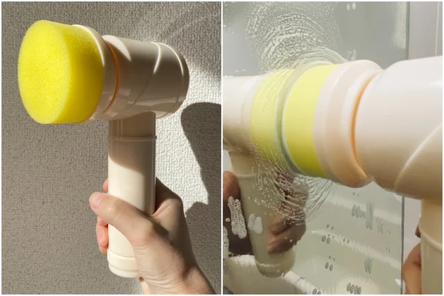 3COINS（スリーコインズ・スリコ）のおすすめ時短お掃除グッズ：電池式掃除ブラシスポンジ