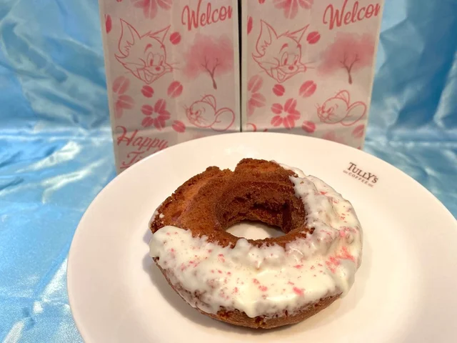 タリーズ×トムとジェリー新作フード「トムとジェリー 桜ホワイトチョコ」