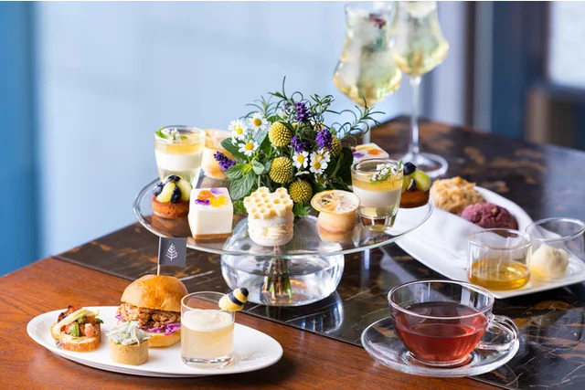 京都2022おすすめアフタヌーンティー『フォーシーズンズホテル京都』の「フローラル&ハニーアフタヌーンティー」