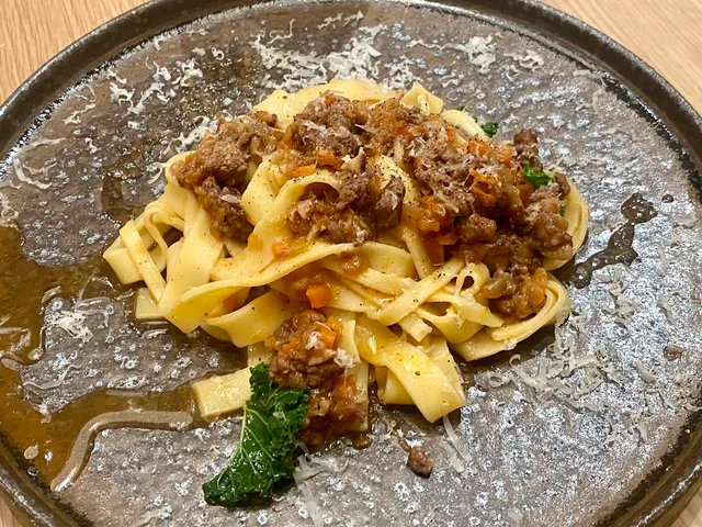 渋谷ヒカリエ「コスメキッチン アダプテーション(Cosme Kitchen Adaptation)」限定メニュー「鴨のラグー 有機バルサミコとポルチーニの香タリアテッレ「