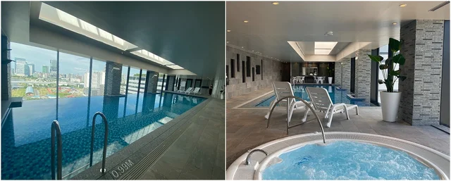 昼のプール&ジャグジーの様子