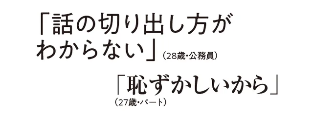 セックスに関してパートナーとコミュニケーションを取らない派
