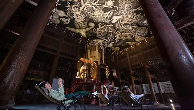 塔頭寺院霊源院に描かれた圧巻の「墨龍図」