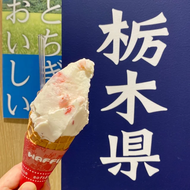 栃木県アンテナショップの人気No.1いちごジェラート
