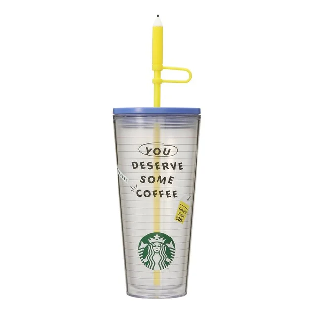 スタバ、オンライン限定グッズ「ストローキャップ付コールドカップタンブラー BACK-TO-SCHOOL591ml」