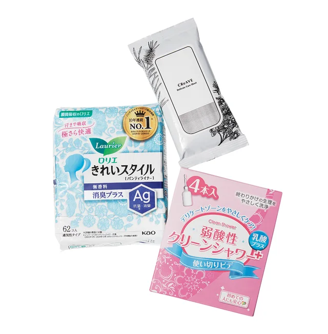 CReAVE デリケートケアシート（10枚）￥980／セドナエンタープライズ　など