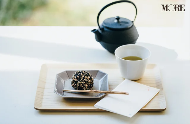 フランフランのスクエア型食器で和菓子を