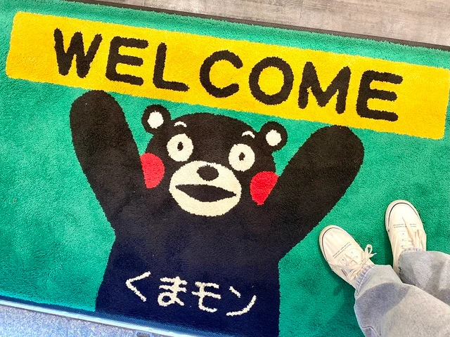 『銀座熊本館』入り口くまモンのマット