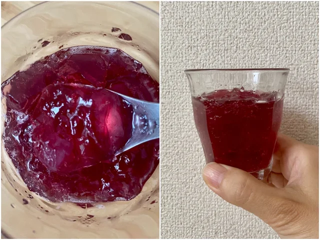 無印良品の蒟蒻（こんにゃく）ドリンク ナタデココ＆ぶどうを飲んでみた