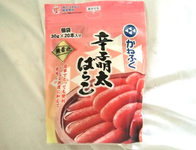 【辛子明太子ばらこ】 こちらも冷凍食品の中で大人気商品 チューブ型の個包装で20本ほど入っています ツブがしっかりしていて 塩気も丁度良いのでご飯にそのまま のせても美味しいですしパスタを作る際も かなり楽ちんでよく購入する商品です♡