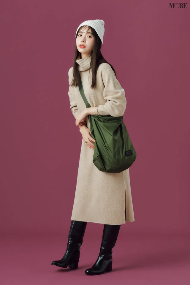 【2023最新】ロングブーツ×ワンピース&サロペットコーデ