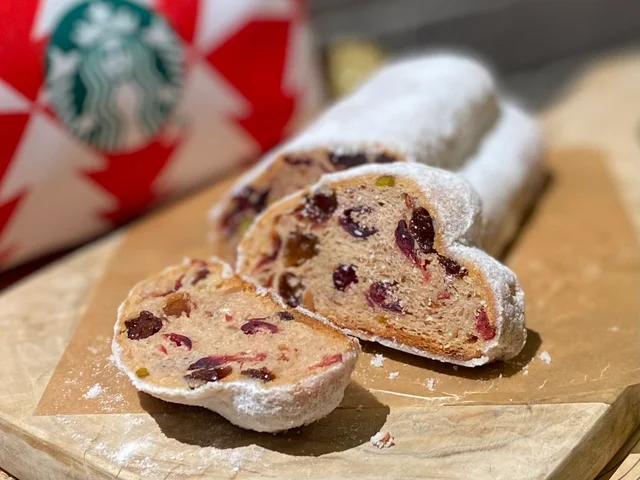 スタバ、クリスマス定番フード「シュトーレン」断面