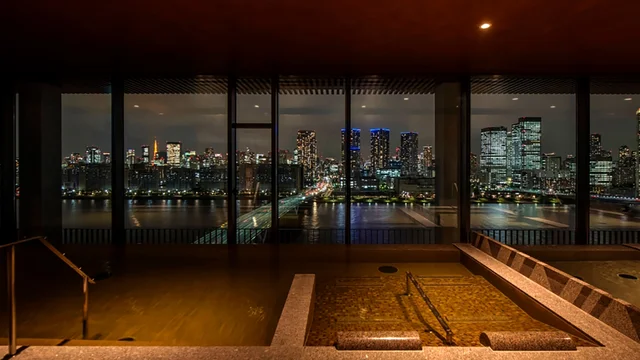 女性用大浴場からの眺望