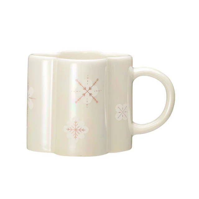 スタバ新作グッズ「ホリデー2022マグスノーフレーク355ml」