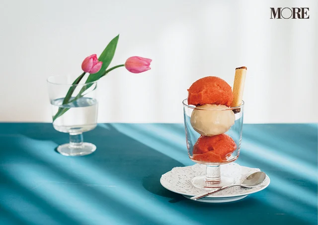 イケアのワイングラスをパフェ風に