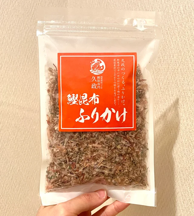 『久政』の「鰹昆布ふりかけ」パッケージ