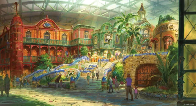 ジブリの大倉庫のイメージスケッチ