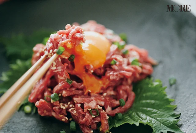 和歌山県のおすすめお取り寄せグルメ「Meat Factory」の熊野牛ユッケ、完成イメージ