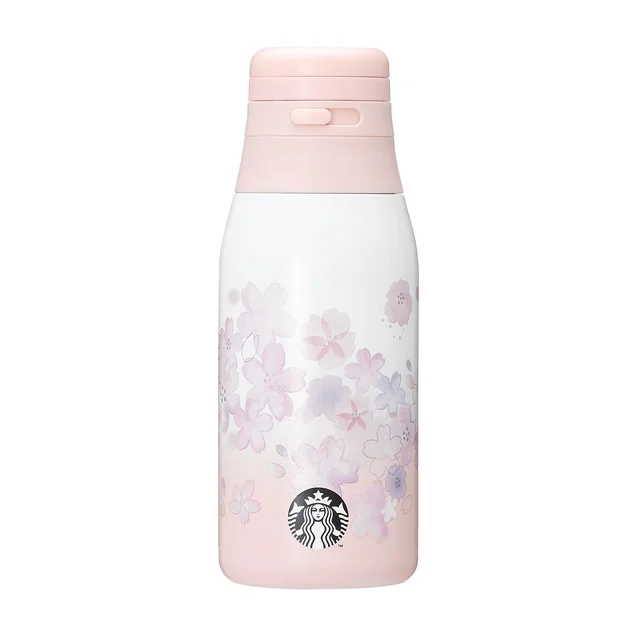 スタバSAKURAグッズ2023「SAKURA2023ハンドルリッドステンレス ボトル355ml」