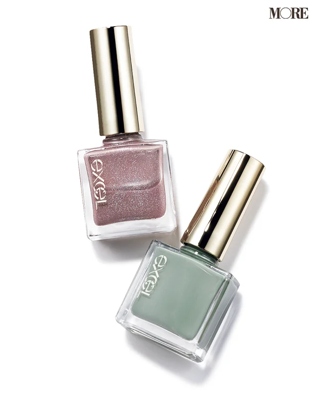 エクセル　ネイルポリッシュ N（右）NL31・（左）NL34