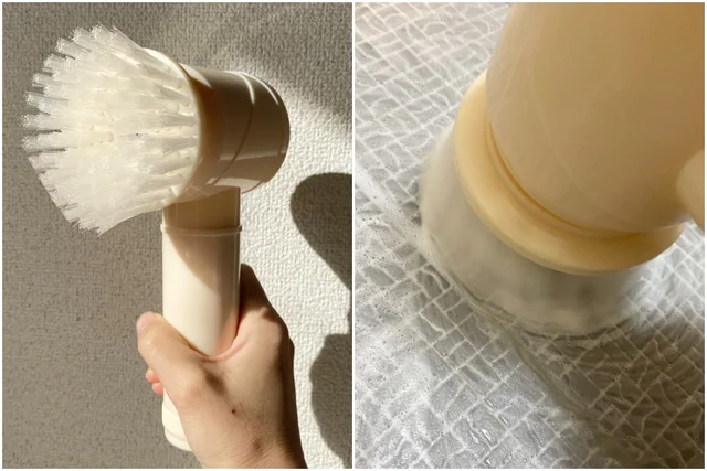 3COINS（スリーコインズ・スリコ）のおすすめ時短お掃除グッズ：電池式掃除ブラシスポンジ