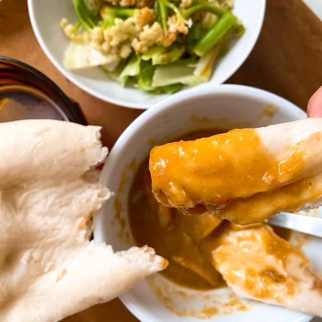 『無印良品』レトルトカレーとナンのおいしいおすすめの食べ方