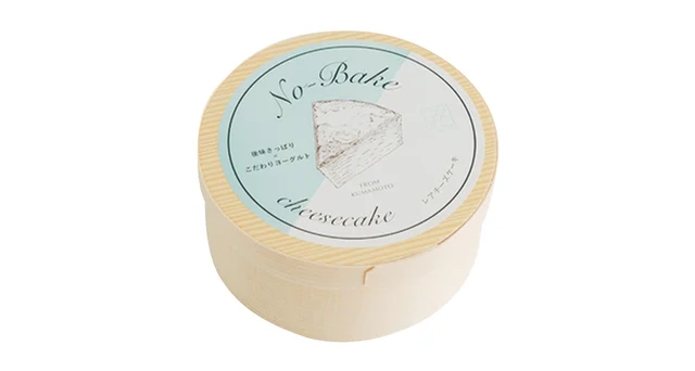 熊本県のおすすめお取り寄せグルメ「776CHEESECAKE」のレアチーズケーキ、パッケージ