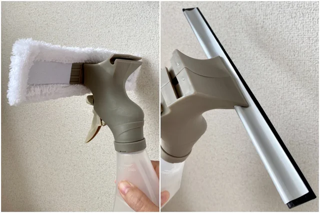 3COINS（スリーコインズ・スリコ）のおすすめ時短お掃除グッズ：窓ガラス掃除がラクになる3WAYワイパー