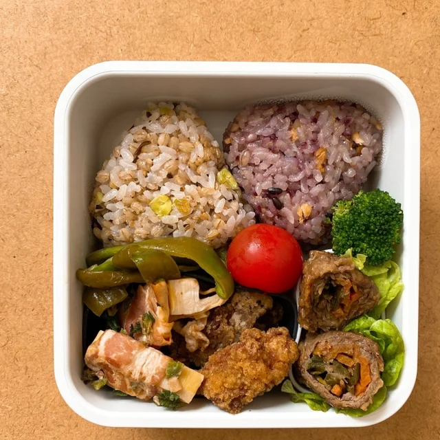 無印良品の冷凍おにぎり4種で簡単お弁当作り