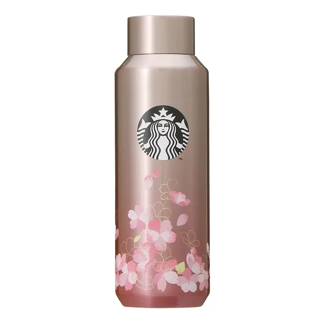 スタバ新作2022さくらグッズ「SAKURA2022ステンレスボトル ピンクゴールド473ml」
