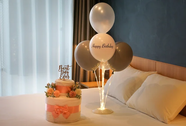 LANDABOUTのタオルケーキ＆バルーンデコレーション