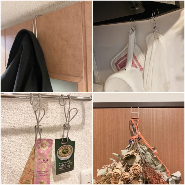 事実上の無印良品週間の2022春。生活雑貨10％OFFキャンペーンで買うべきおすすめ新生活アイテム・ステンレスフック＆クリップの実用例