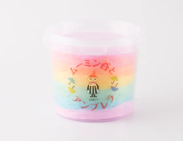 ムーミンバレーパークのレインボーコットンキャンディー