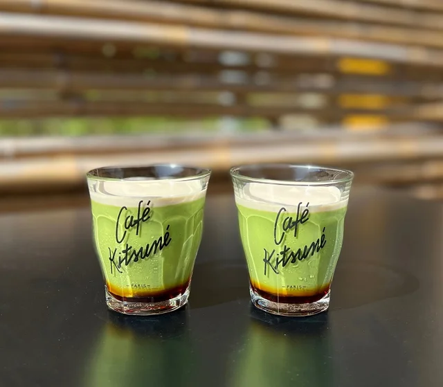 『カフェ キツネ』抹茶プリン