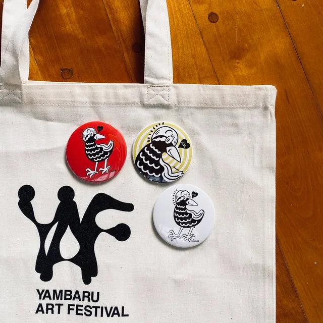 やんばるアートフェスティバル公式グッズ：Chocomoo 缶バッチ