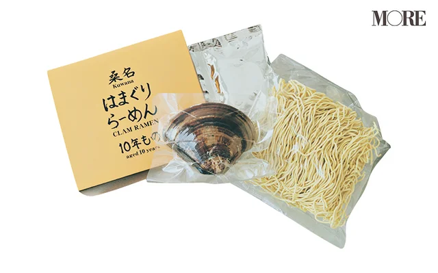 三重県のおすすめお取り寄せグルメ「はまぐり屋」のはまぐりラーメン、パッケージ