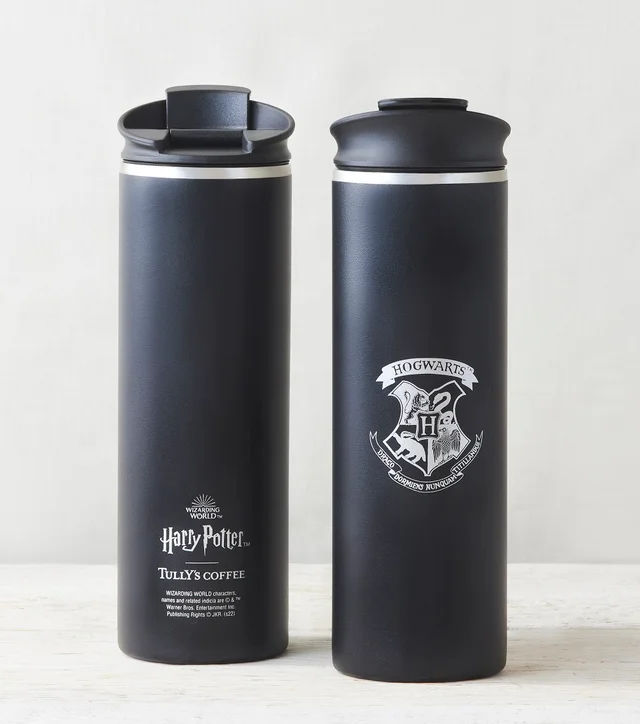 タリーズ×ハリポタグッズ。ホグワーツ紋章が描かれているシックなタンブラー